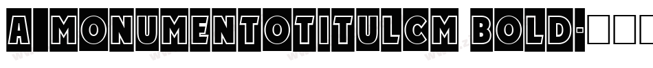 a_MonumentoTitulCm Bold字体转换
